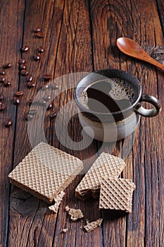 Coffee and wafers