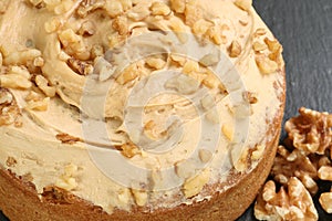 Coffee and walnut cake