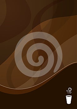 Coffee wave background