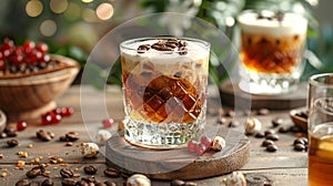 coffee whiskey infusion, the luxurious fusion of coffee and irish whiskey harmonizes beautifully, treating the taste