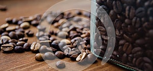 Coffeebeans on the table