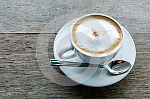 Coffeecup with coffee photo