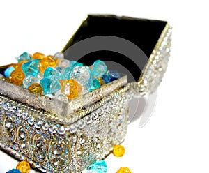 Coffer with jewels