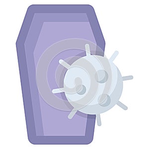 coffin, funeral flat icon