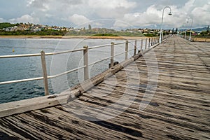 Coffs Harbour and its pier in New South Wales, Australia