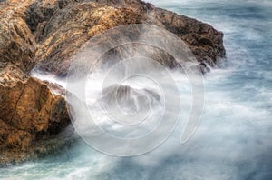 Coffs harbour water on rocks