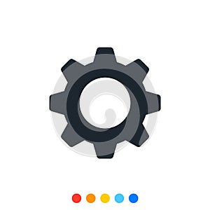 Cog gear Industrial icon,Settings icon