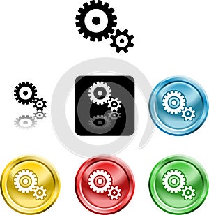 Cog gears icon symbol icon