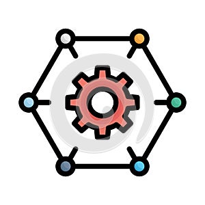 Cog, implement Vector Icon which can easily modify or edit