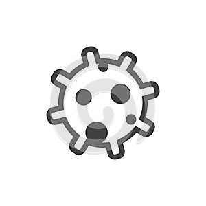 Cog machine planet symbol logo vector