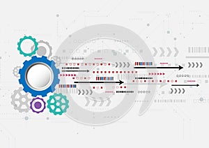 cog pattern abstract background communication technology