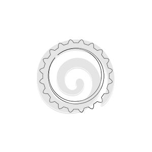 Cog Settings. flat vector icon
