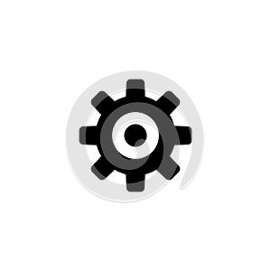 Cog Settings Flat Vector Icon