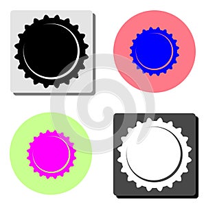 Cog Settings. flat vector icon