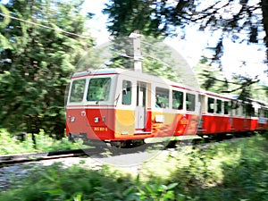 Cog-wheel railway train