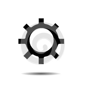 Cog wheel technology industry icon logo vector isolated