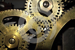 Cog wheels closeup