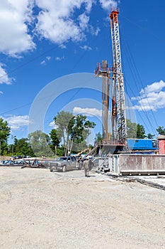 The Marcellus Shale Drilling Construction Site