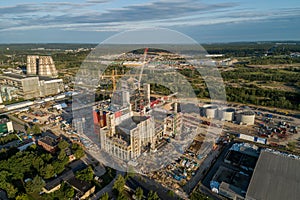 Cogeneration Power Plant Construction Area in Vilnius, Lithuania