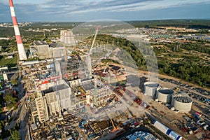 Cogeneration Power Plant Construction Area in Vilnius, Lithuania