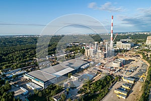 Cogeneration Power Plant Construction Area in Vilnius, Lithuania