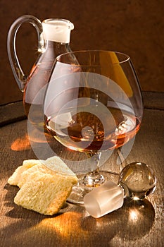 Cognac and crackers