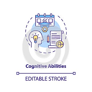 Cognitive abilities concept icon