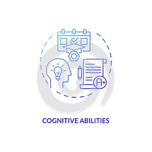 Cognitive abilities concept icon