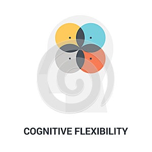 Cognitive flexibility icon concept