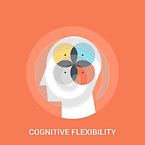 Cognitive flexibility icon concept photo