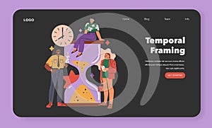 Cognitive Framing. Flat Vector Illustration