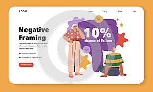 Cognitive Framing. Flat Vector Illustration