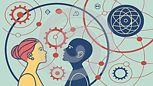 Cognitive Processes: Mind, Network, and Intellectual Connections, vector design Generative AI