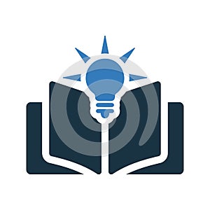 Cognize, know, knowledge icon. Editable vector logo photo