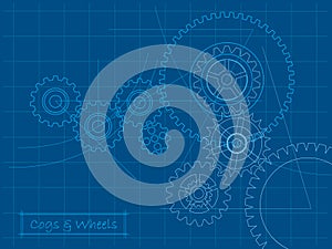 Cogs blueprint photo