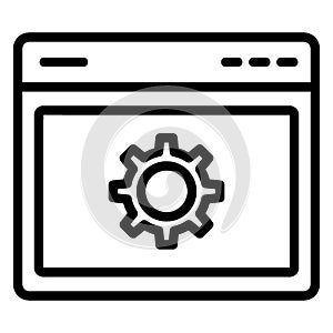 Cogs, cogwheel  Glyph Style vector icon which can easily modify or edit