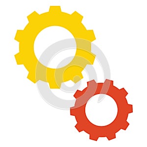 Cogs  Color Vector Icon which can easily modify or edit