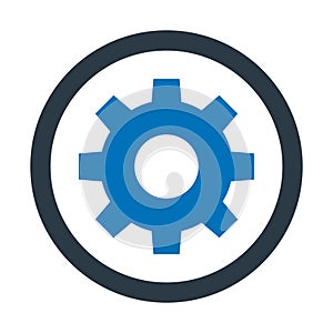 Cogs, customize Vector Icon which can easily modify or edit