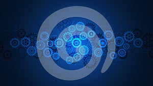 Cogs and gear wheel mechanisms. Concepts and ideas for hi-tech digital technology and engineering design.