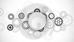 Cogs and gear wheel mechanisms. Concepts and ideas for hi-tech digital technology and engineering design. Abstract