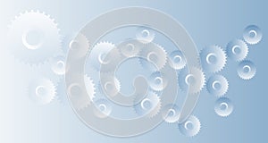 Cogs gears industrial business background. background integration. technology banner background. vector illustration.