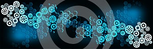 Cogs gears industrial business background. background integration. technology banner background. vector illustration.