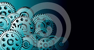 Cogs gears industrial business background. background integration. technology banner background. vector illustration.