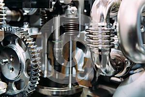 Cogs, Gears and Wheels Inside Truck Engine