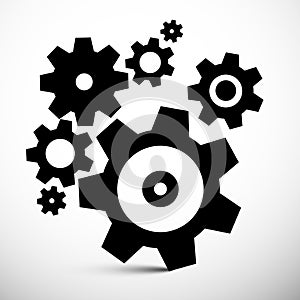 Cogs Icons. Vector Gears