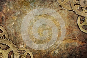 Cogs Steampunk Background