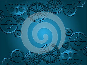 Cogwheel background in vector. Gear