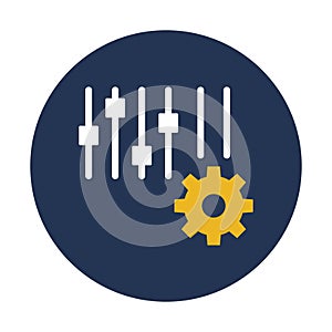 Cogwheel, configuration Vector Icon which can easily modify or edit