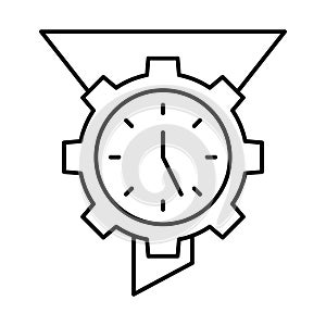 Cogwheel, data management Vector Icon which can easily modify or edit
