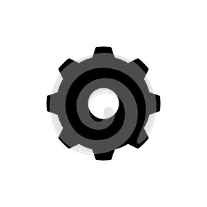 Cogwheel or gear glyph icon